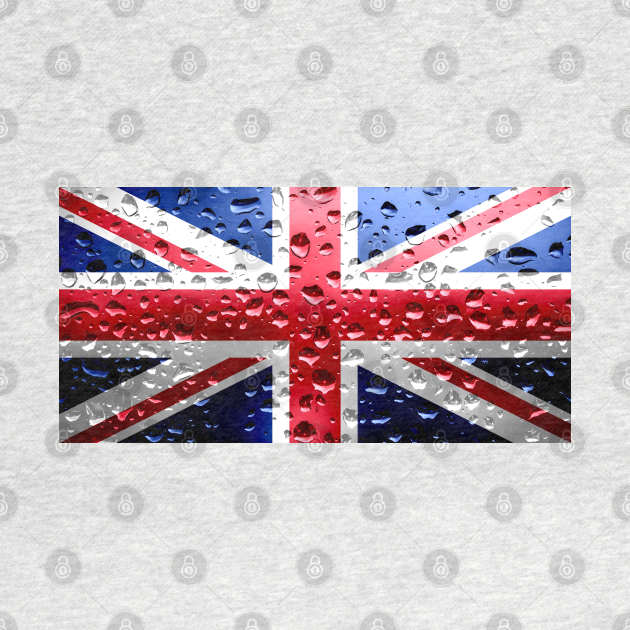 Flag of the United Kingdom - Raindrops by DrPen